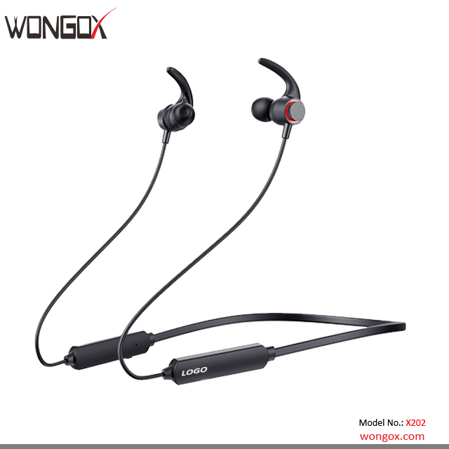 Unique Bluetooth Earphones with Magnetic Connected Earbuds for Sports